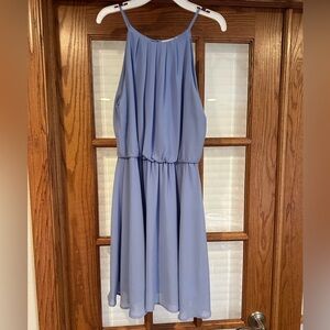 Lush Blue Sleeveless Dress